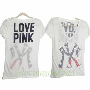PINK New York American Flag Graphic T-Shirt EUC sz S